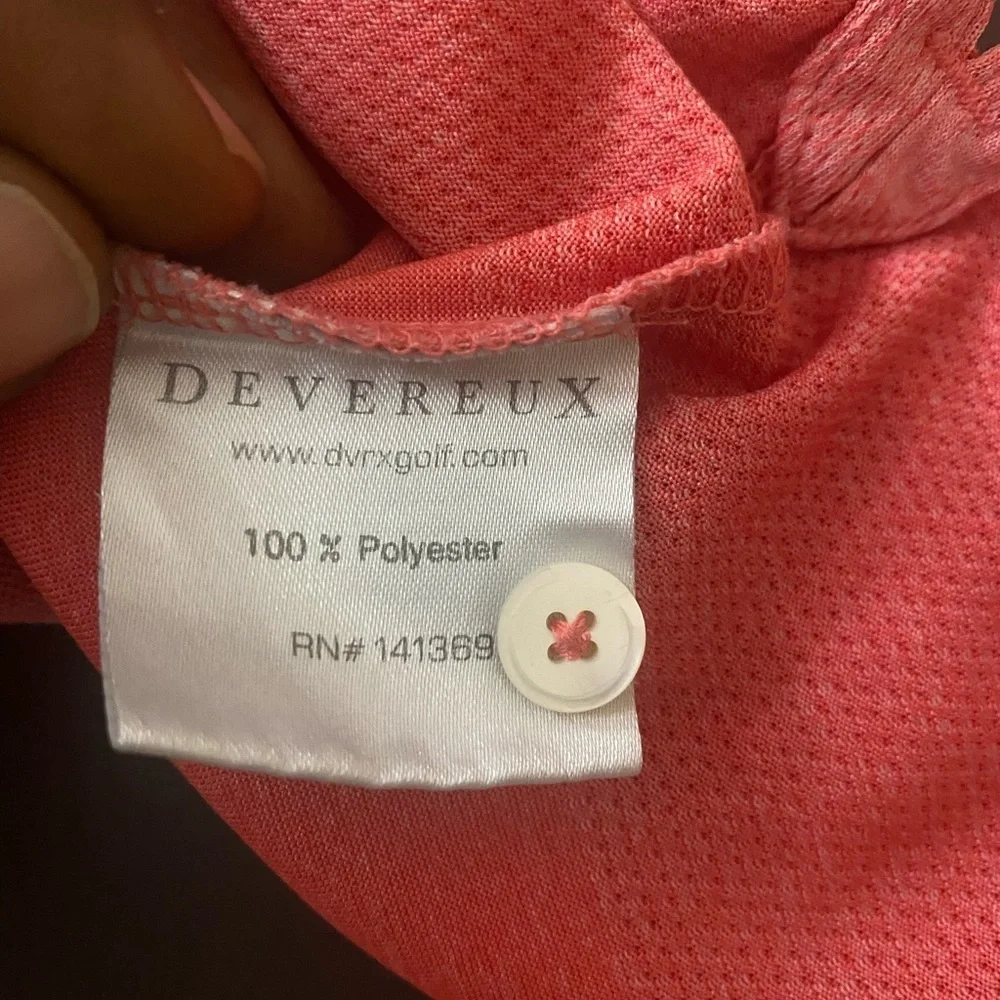 Devereux Striped Polo Golf Shirt Mens Large.in Excellent Condition